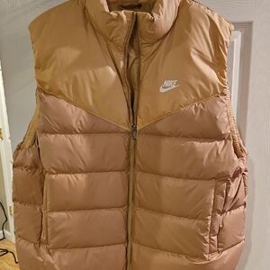 Nike Light Brown Puffer Vest